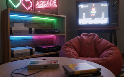 retro gaming corner