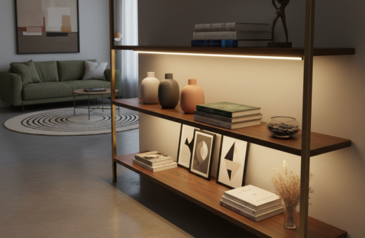 Subtle Glow Effects That Make Console Shelves Look More Premium at Night