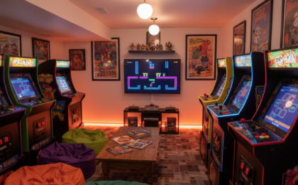 arcade basement room